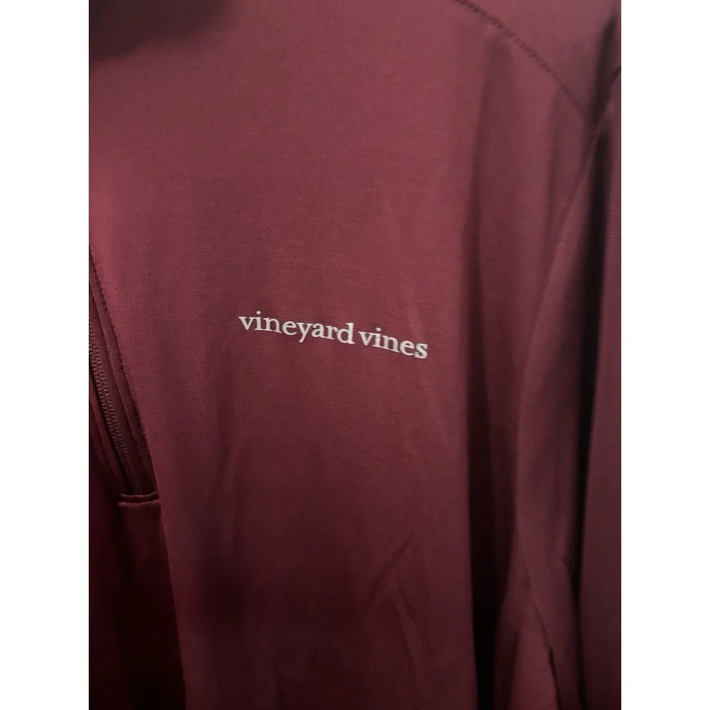 Vineyard Vines‎ Mens Performance Half Zip Pullover Crimson Red XL 1K000098-603
